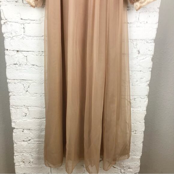 Vintage Gossard Artemis Sheer Lace Robe Slip Nighgown - Picture 4 of 10